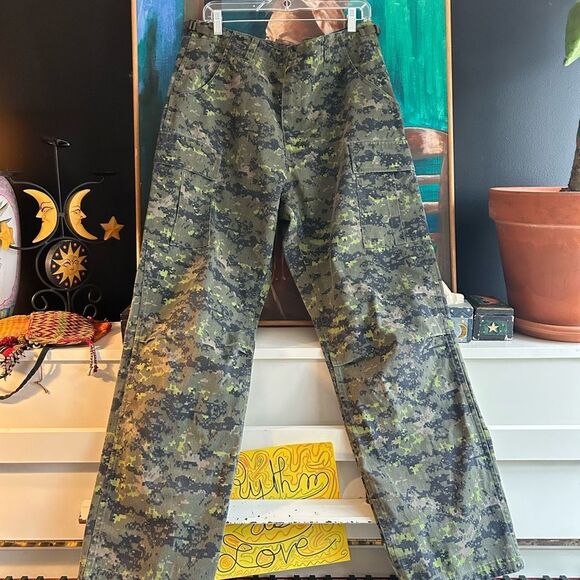 Vintage Combat Trousers Digital Camouflage Cargo Pants 31"-36" - Picture 3 of 16